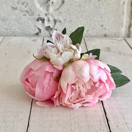 Strauß PfingstRosen Rosa Kunstblume (L.20cm)