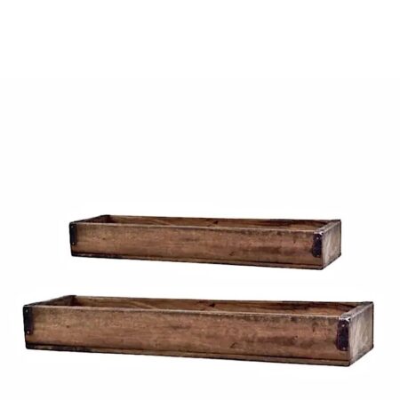 Chic Antique • Holzkasten schmal Eisenbeschläge