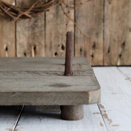 Tablett Holz Antik Braun rustikal