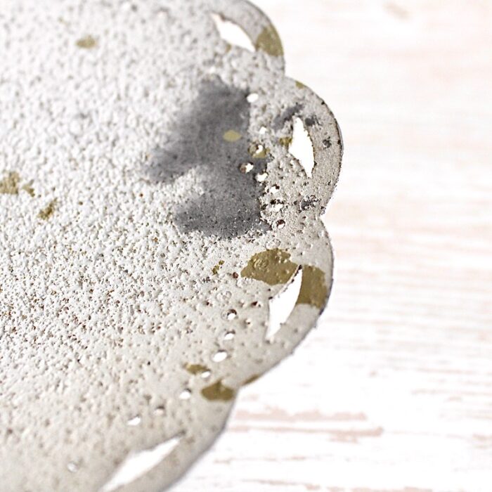 Chic Antique | Deko Tablett auf Fuss | Ø13,5×H.5,5cm – Bild 3