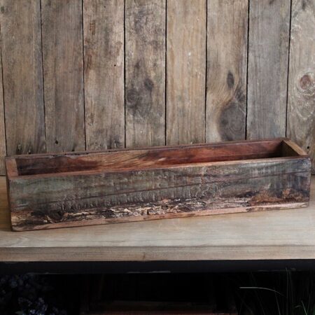 Holz-Kasten rustikal rechteckig Chic Antique