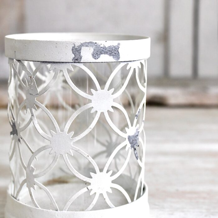 Chic Antique | Windlicht “Blumen“ | Ø9×H.11,5cm – Bild 4