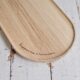 Holz-Tablett oval Eulenschnitt