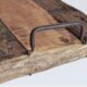 Holz-Tablett rustikal Griffe rechteckig