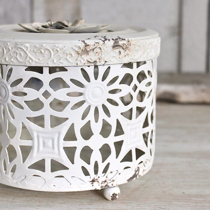 Chic Antique | Dose mit Deckel | Ø14,5×H.12cm – Bild 4