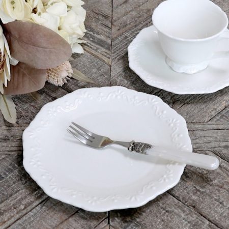 Teller “Provence” Ø19cm Weiß Porzellan