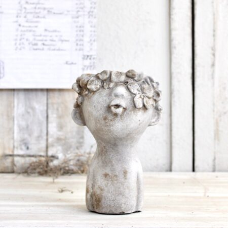 Pflanzkopf Kübel “Büste“ Figur | Ø11,5×H.18cm