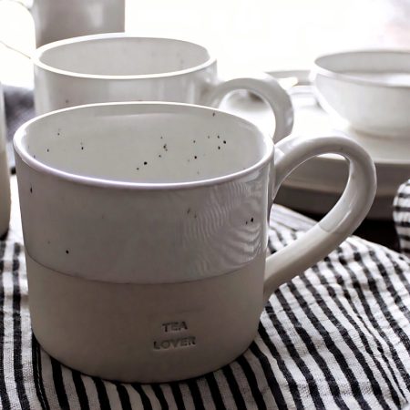 Eulenschnitt • Steingut Tasse “Tea Lover” 0.2L
