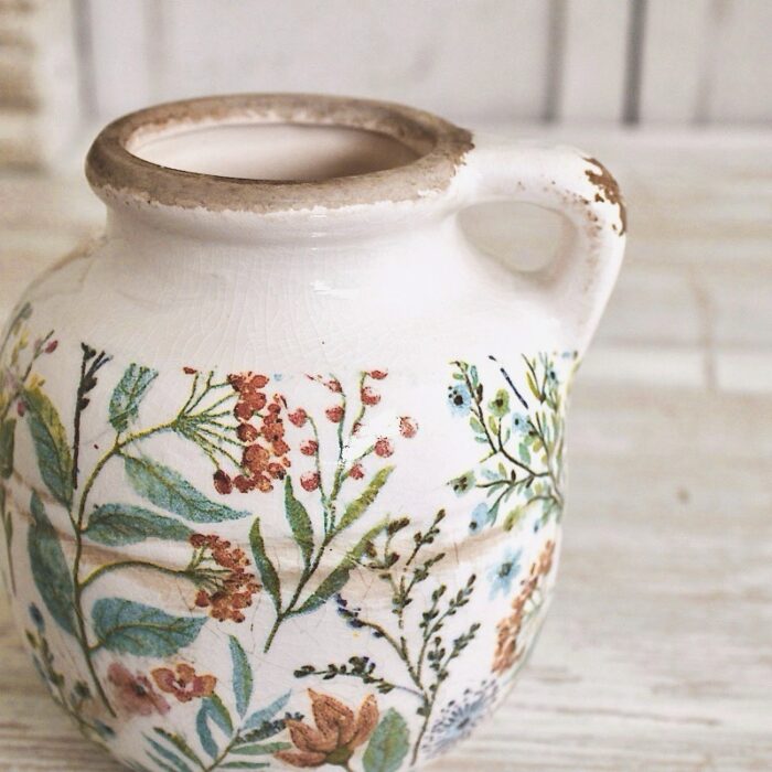 Chic Antique | Vase “Maxime“ Floral (klein) | Ø11xH.13cm – Bild 2