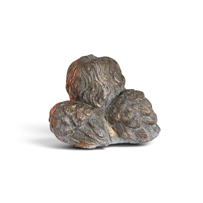 Engel aus Zement in Altgold | H.8cm – Bild 4